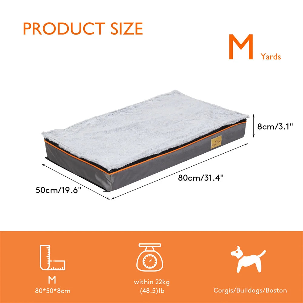 BORWARTCN Premium ExtraLarge Orthopedic Memory Foam Dog BedPro Mattress Waterproof