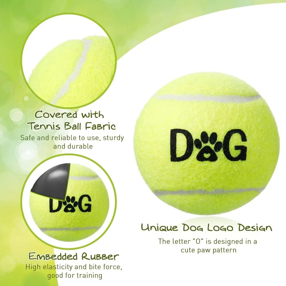 Tennis Ball Dog Toys Bulk Pack Carry Bags Interactive Fetch
