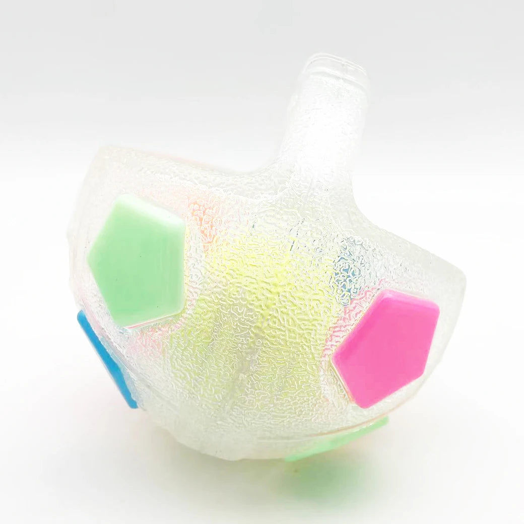 Qzee Premium Football Tennis Ball Dog Toy Durable TeethingSqueak OutdoorTraining