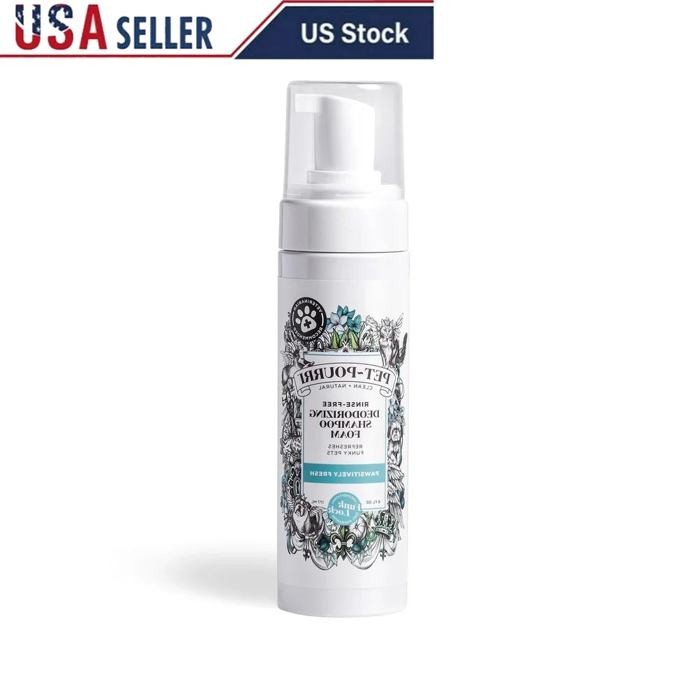 XMSJ Waterless Pet Shampoo Foam Deodorizing Cleanser Dogs