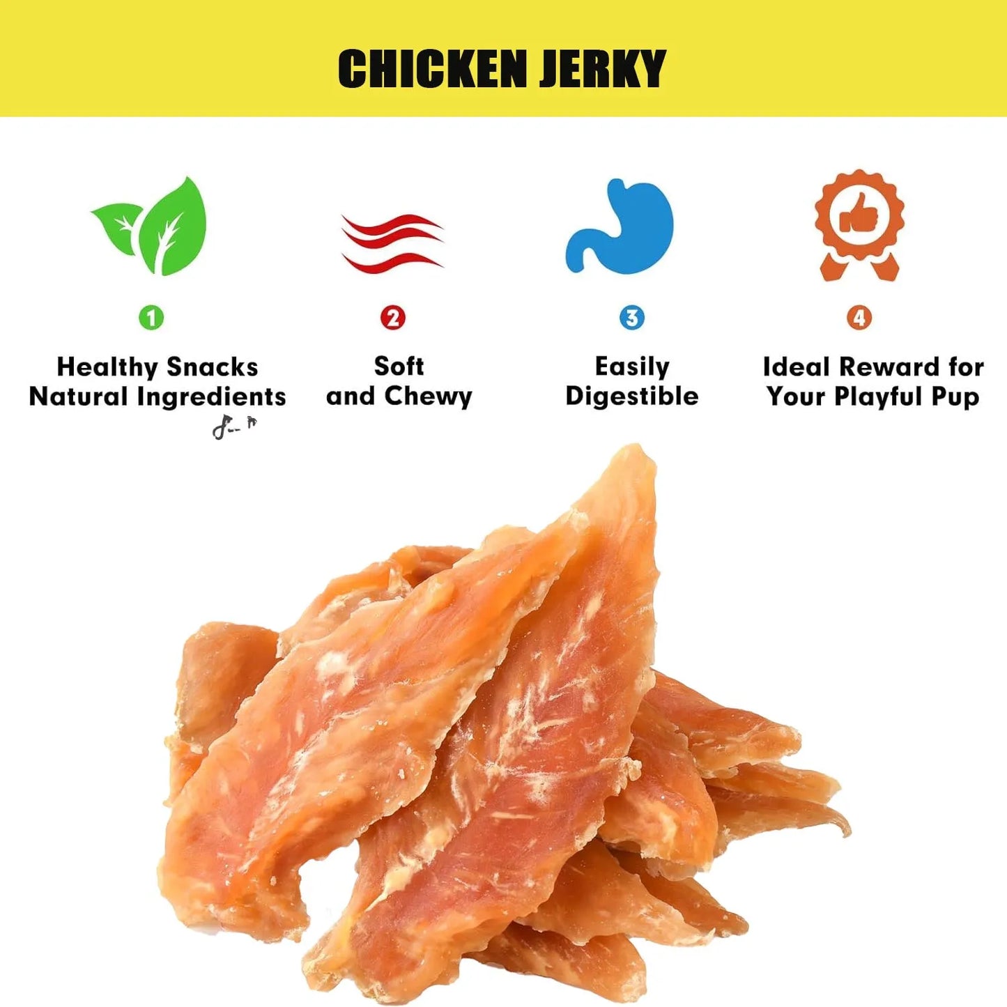 Noned Chicken Jerky Dog Treats Made With Real Chicken