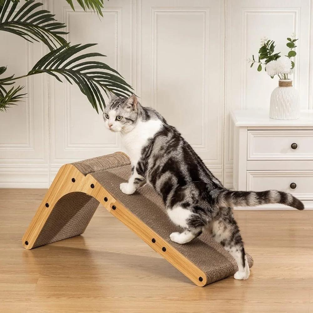 Fujian L Shape Cat Scratcher Pad Durable Cardboard Indoor