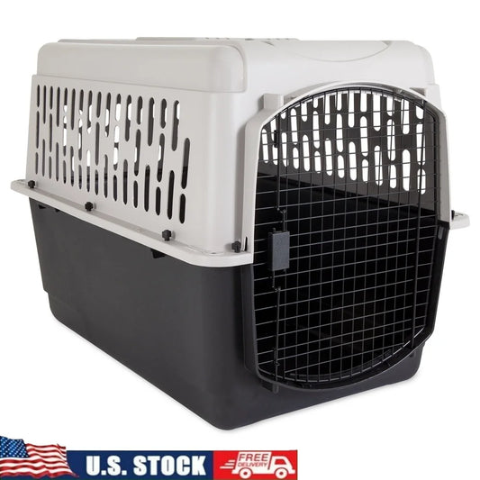 Hign-Concerned Dog Crate Plastic Carrier Heavy Duty Portable