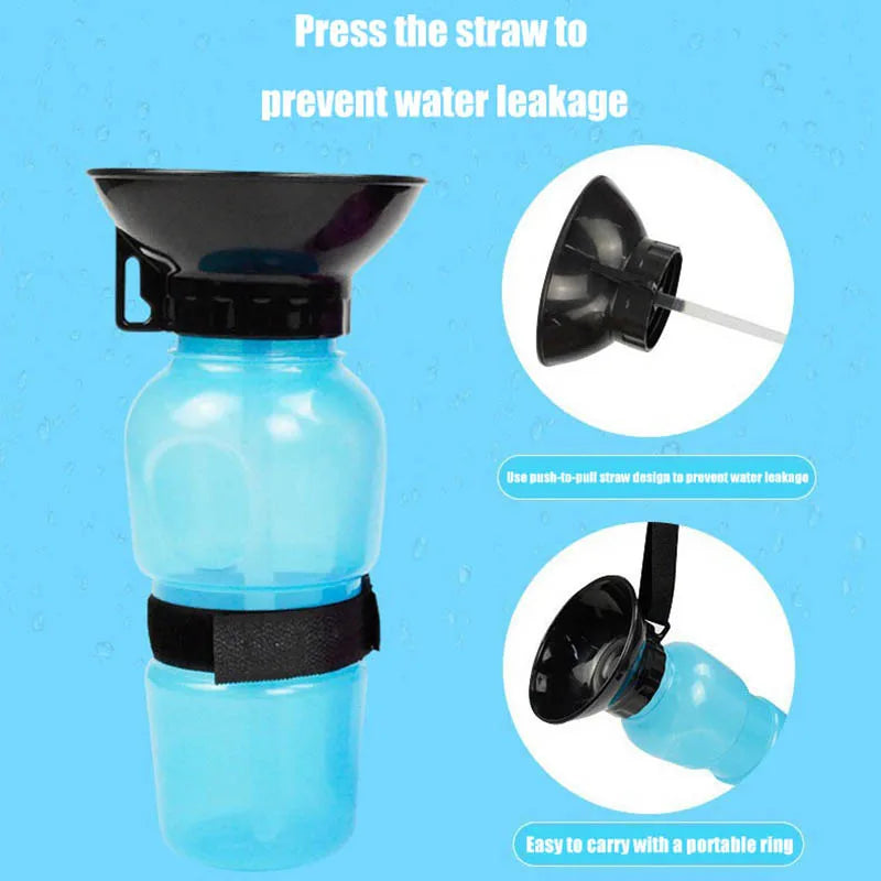 Hign-concerned Leakproof Construction Portable FreshWater Bottle For Dogs And Cats