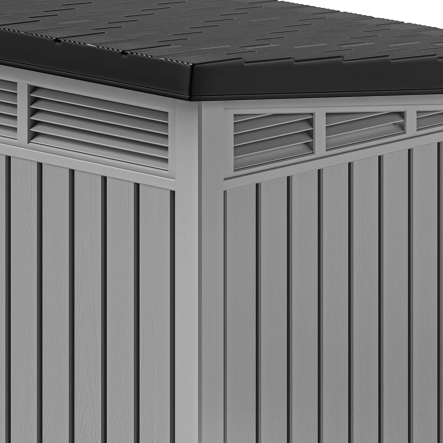 Plastic Dog House With Liftable Roof And Air Vents Outdoor