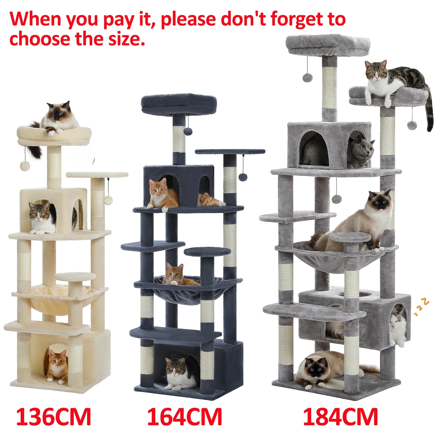 PAWZ Road Cat Tree And Tower Scratching Posts Hammocks
