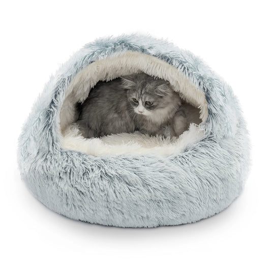 Closure Cat Bed Nest Soft Semi Enclosed Pet House For Rest