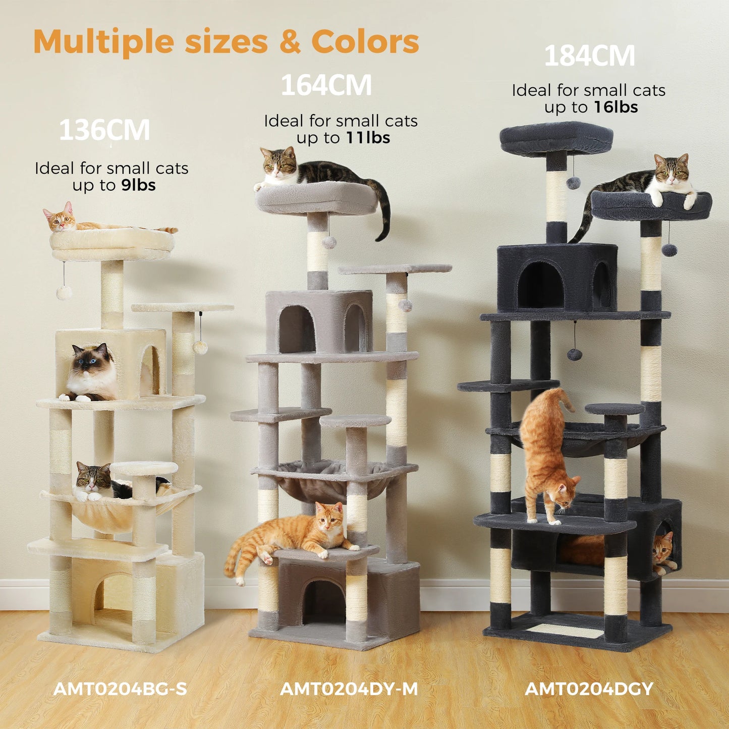PAWZ Road Cat Tree And Tower Scratching Posts Hammocks