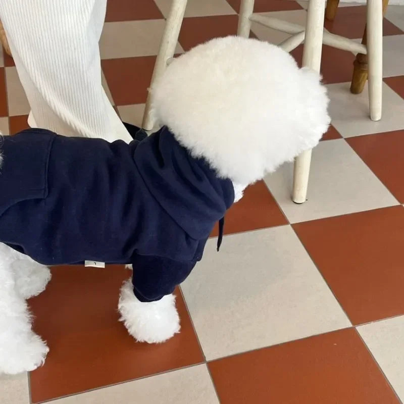 PETFRDGLOBALCN Letter Hoodie Dog Clothing Cotton Fashion