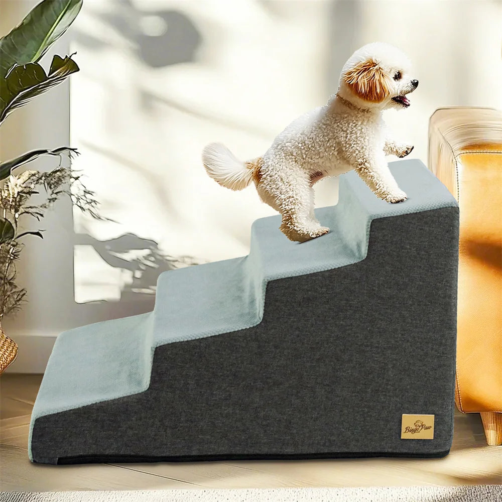 Dog Door Pet Foam Stair Ramp Removable Washable Steps