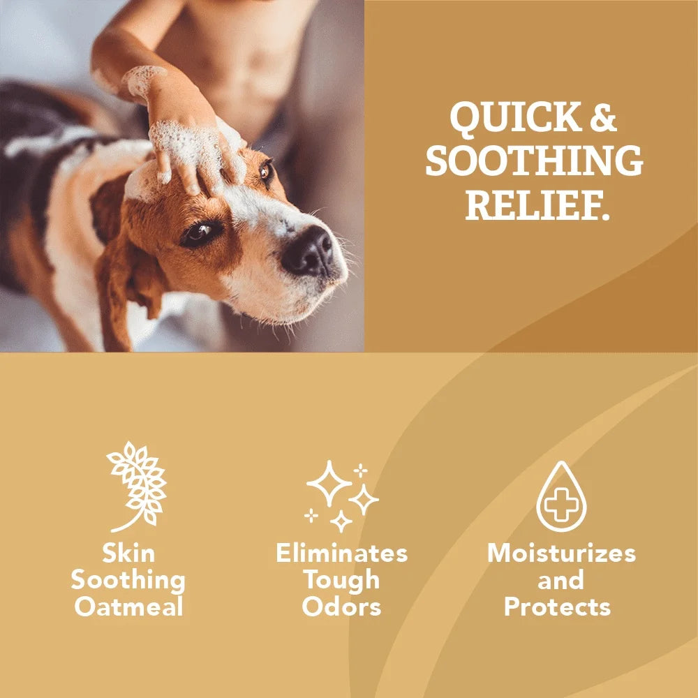 XMSJ Baking Soda Oatmeal Dog Shampoo Goat Milk Moisturizing