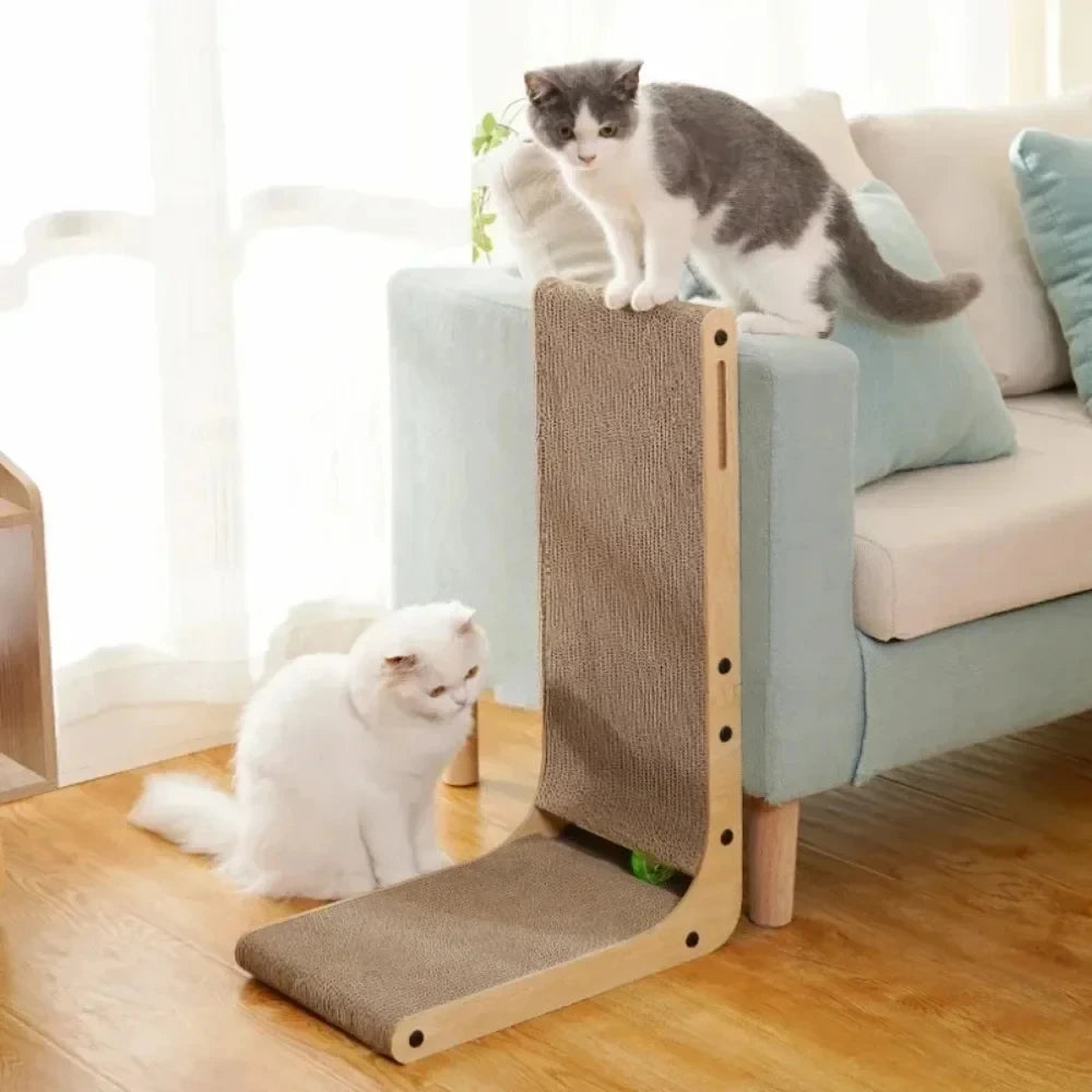 Guangdong L Shape Cat Scratcher Cardboard For Indoor Cats